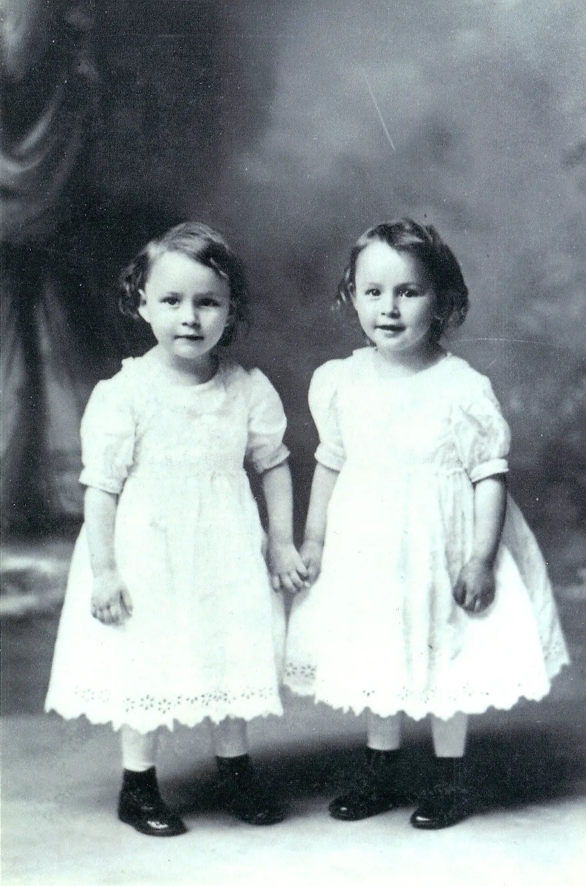 Grace Groner and her twin sister Gladys as children, from the Groner Foundation archive.